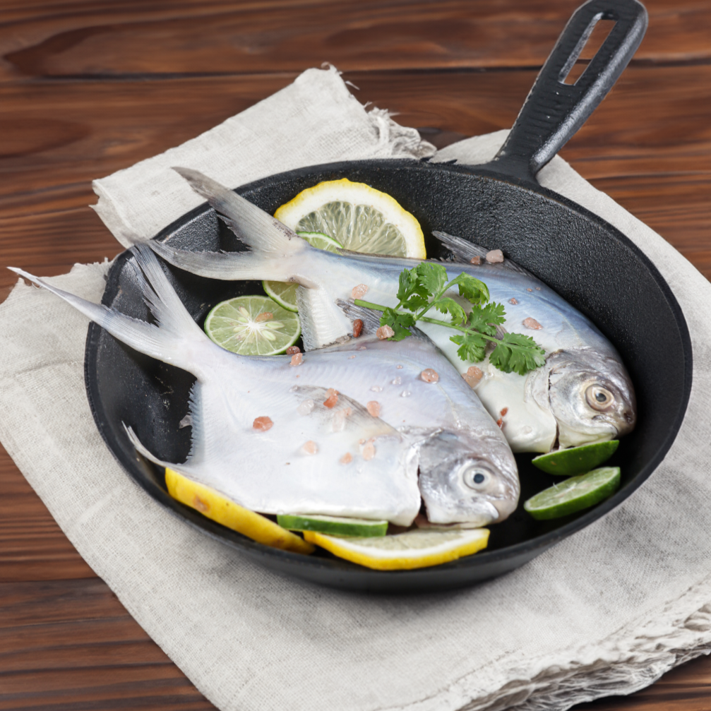 Silver Pomfret (Large) | வெள்ளை வாவல் (500g)